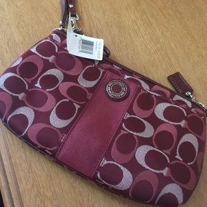 Coach large wristlet